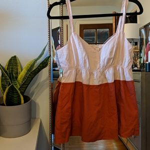 Color block tank top